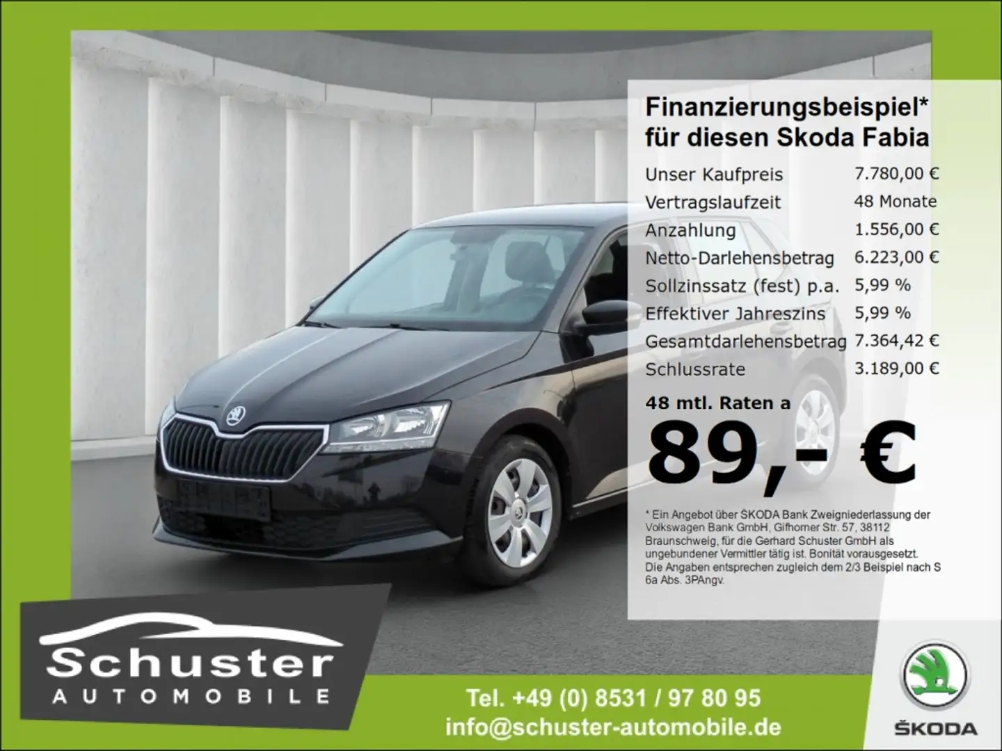 Skoda Fabia Cool Plus 1.0*SHZ PDC Klima Bluetoo DAB Noir - 1