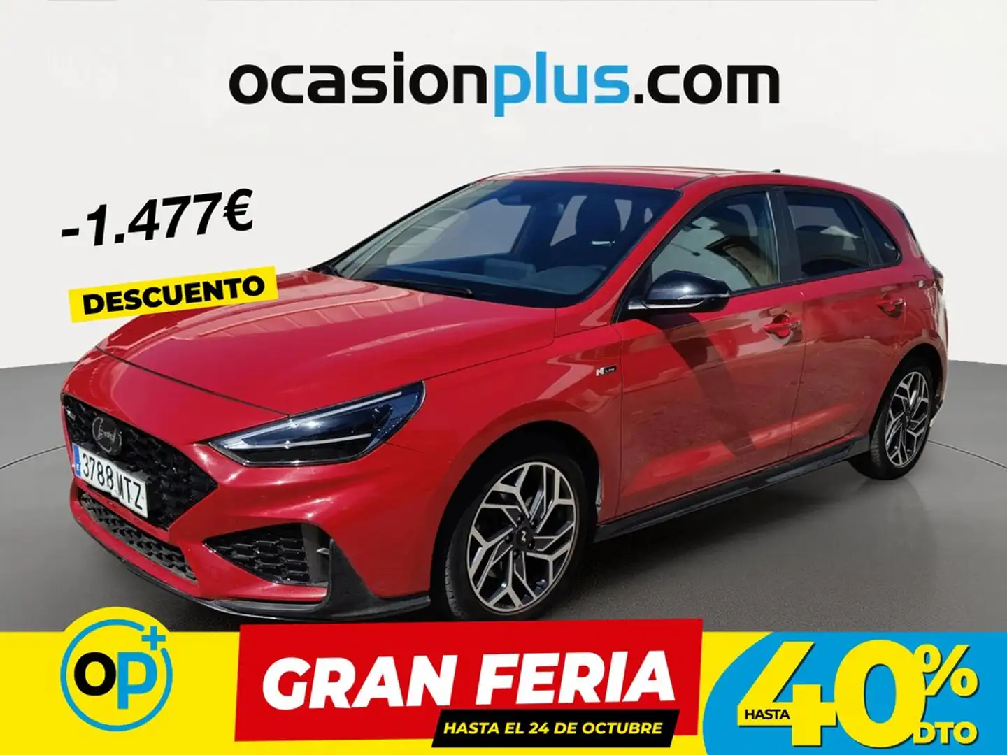 Hyundai i30 1.0 TGDI N Line 100 Rojo - 1