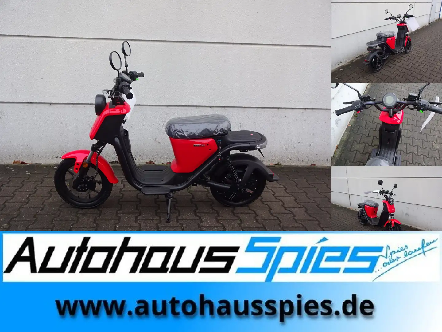 Niu UQi PRO 45KM/H 1200W Standard Range Rood - 1