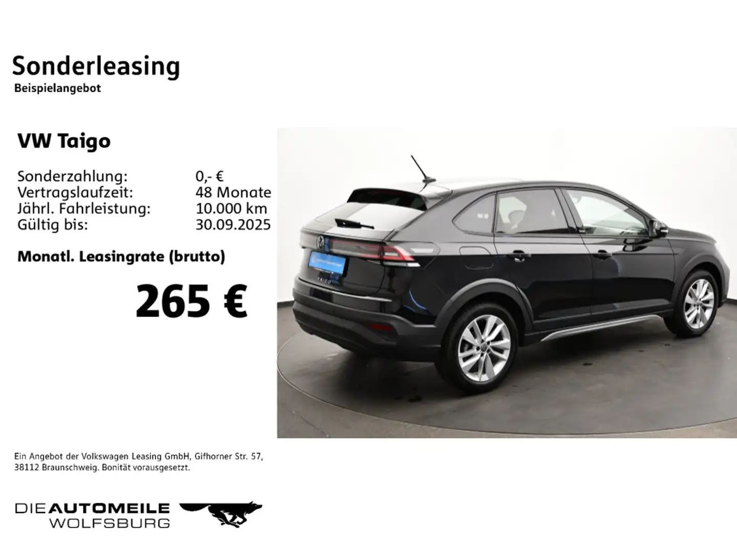 Volkswagen Taigo 1.5 TSI DSG Move Matrix/Beats/Pano Schwarz - 2