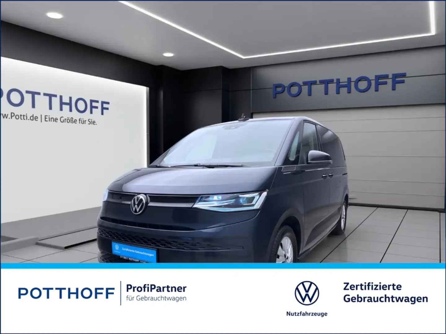 Volkswagen T7 Multivan 1.4 eHybrid DSG PANO AHK NAVI IQ.LIGHT Blau - 1