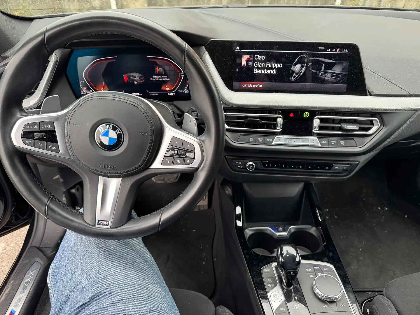 BMW 118 Serie 1 F40 118d Msport auto Nero - 2