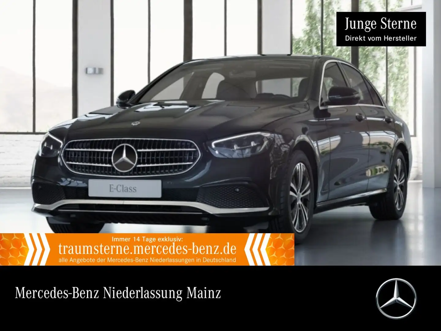 Mercedes-Benz E 200 d AVANTG+LED+KAMERA+TOTW+9G Schwarz - 1