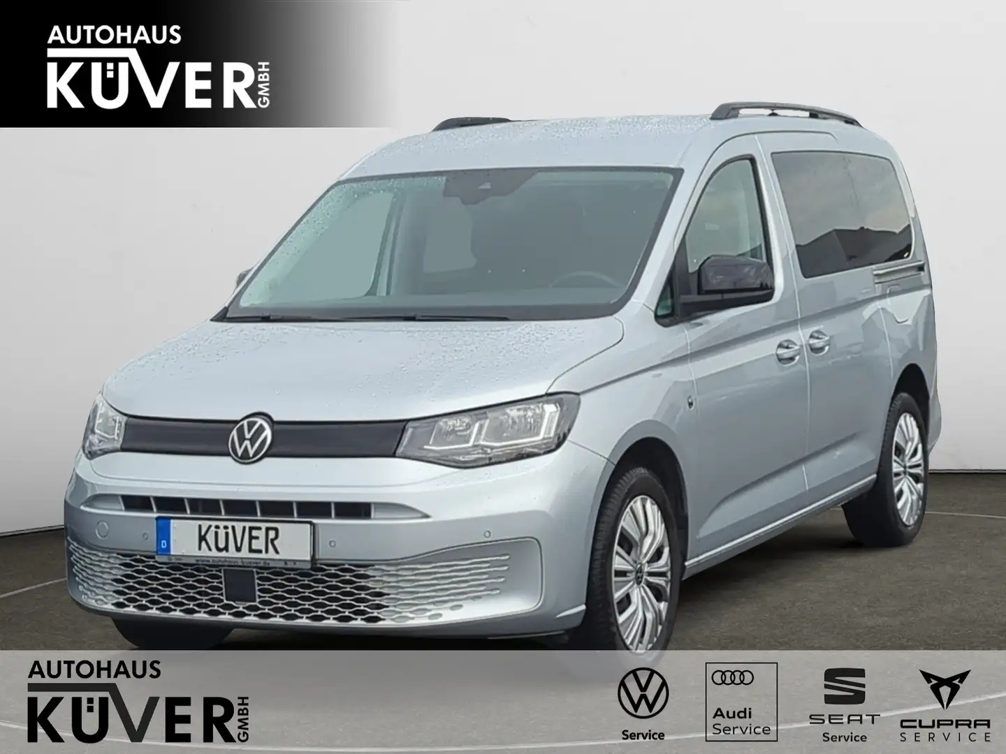 Volkswagen Caddy Kombi 2,0 TDI Navi+AHK+GRA+PDC+Klima Silber - 1