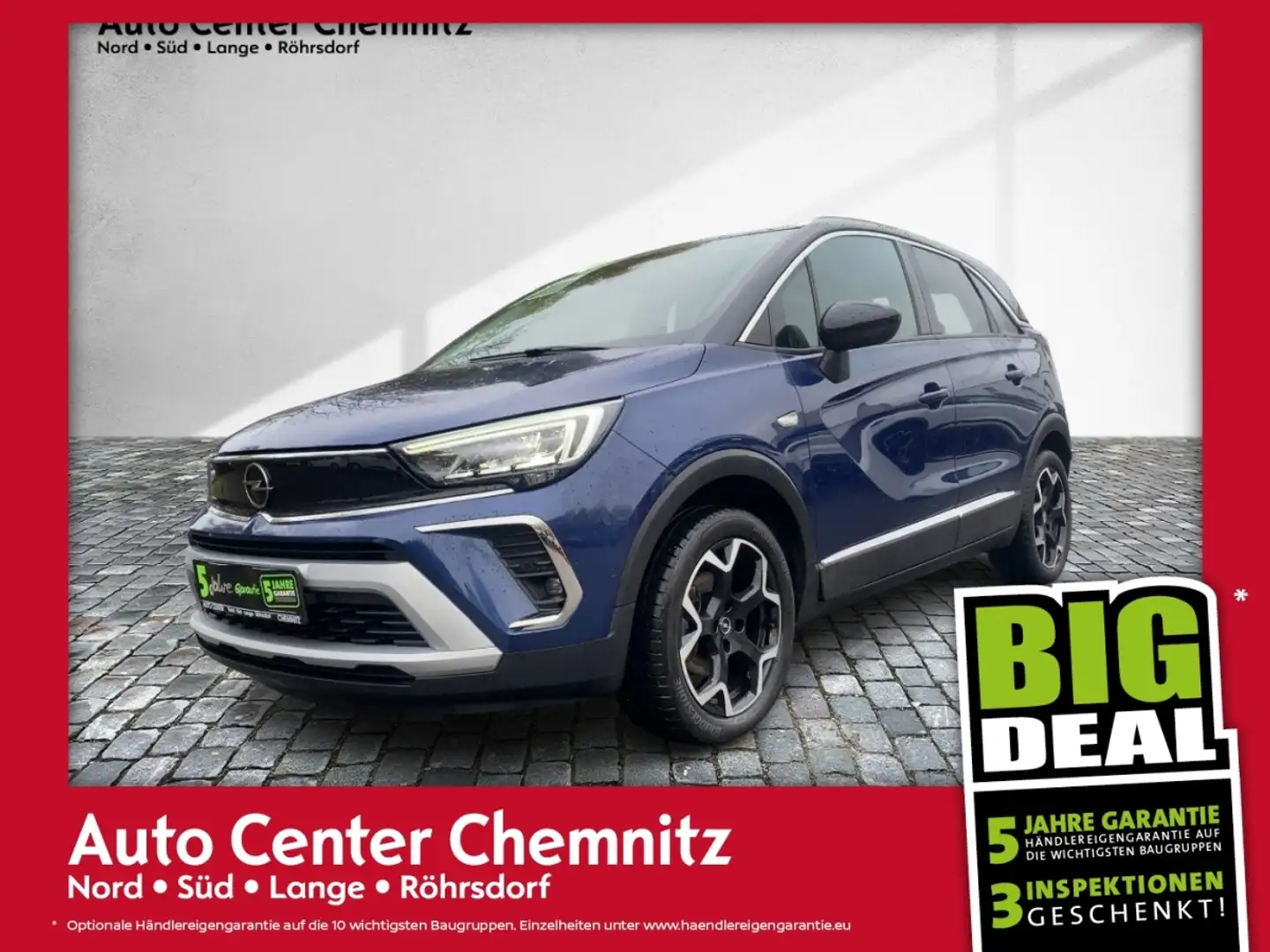 Opel Crossland 1.2 AT8 Ultimate Headup/Alcantara/Navi Blau - 1