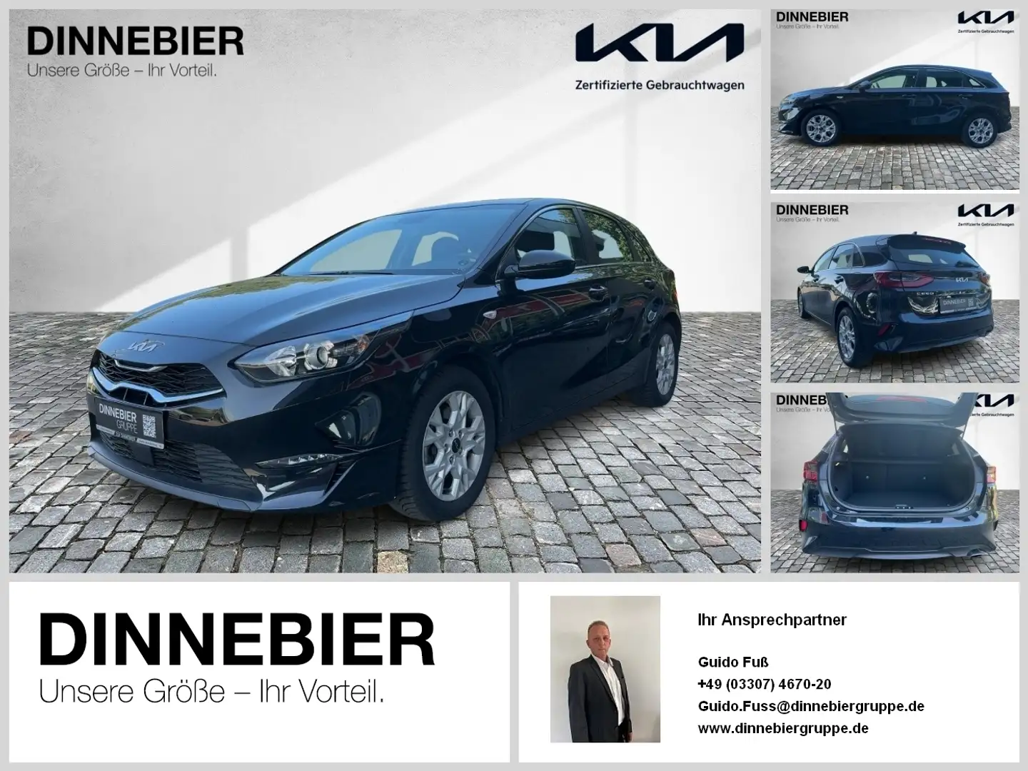 Kia Ceed / cee'd CEED 1.5T Vision Navi+Kamera+SHZ+Klimaautom. Noir - 1