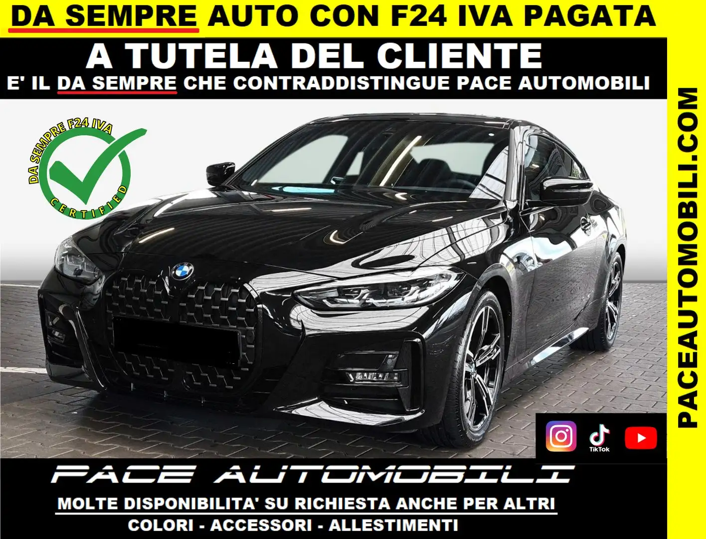 BMW 420 D CURVED M SPORT M-SPORT MSPORT LED PDC KAMERA ACC Nero - 1