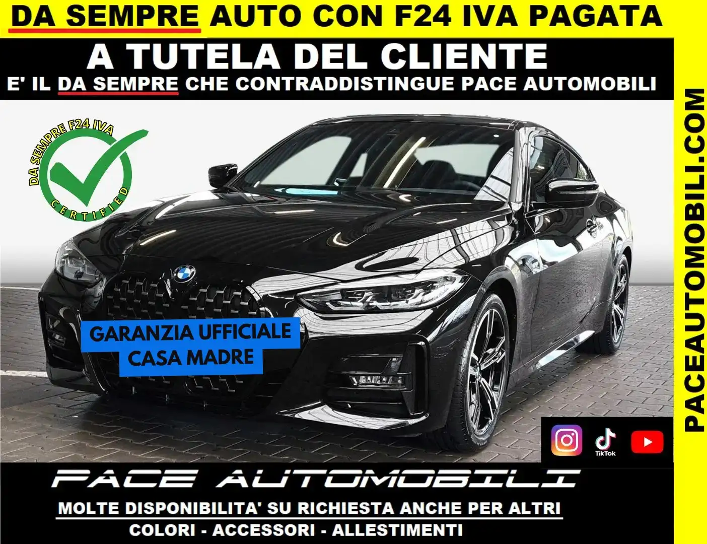 BMW 420 D CURVED M SPORT M-SPORT MSPORT LED PDC KAMERA ACC Nero - 1