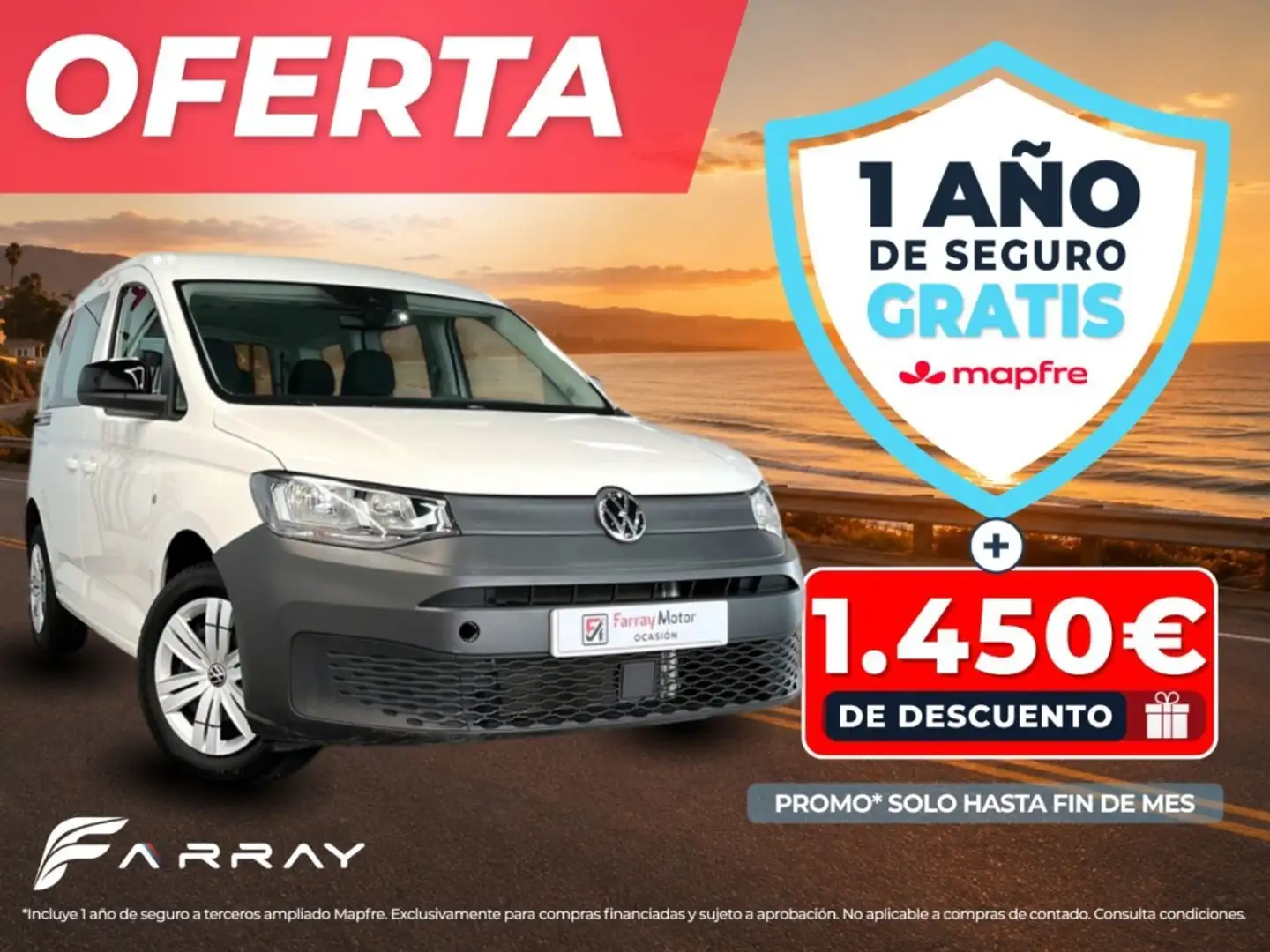 Volkswagen Caddy 2.0TDI Origin 75KW Blanco - 1