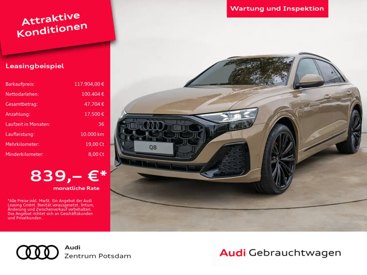 Audi Q8 SUV S line business TDI quattro LASER PANO