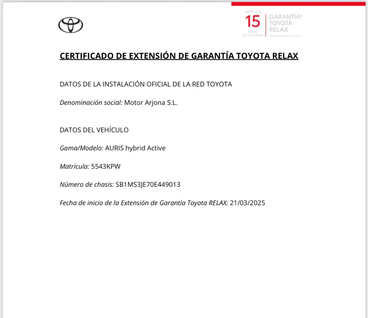 Toyota Auris hybrid 140H Active Business Plus Wit - 2