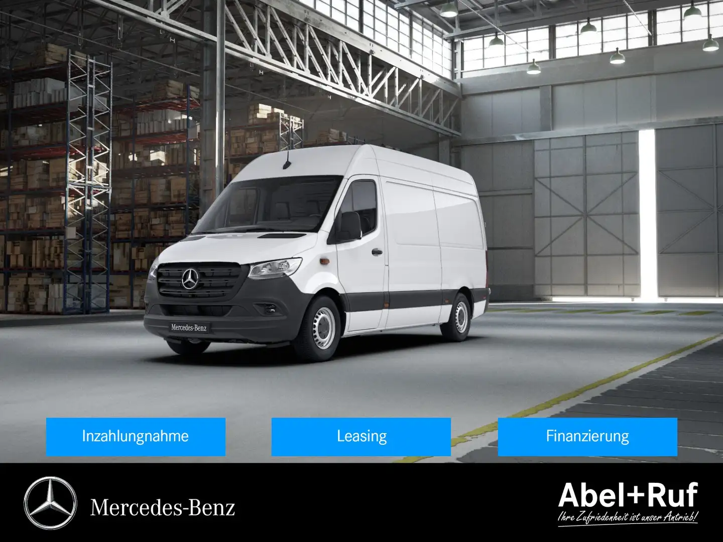 Mercedes-Benz Sprinter 317 CDI Kasten L2H2 MBUX+SHz+DAB+360° Weiß - 1