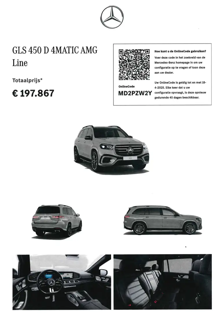 Mercedes-Benz GLS 450 GLS d 4MATIC AMG Line | Compleet | 23 inch Grijs - 2