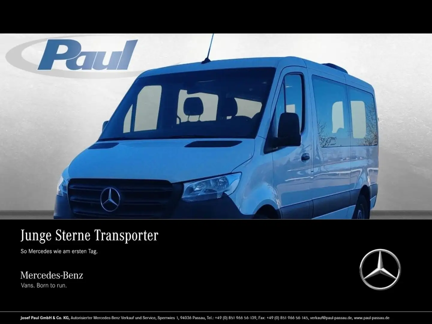 Mercedes-Benz Sprinter 215 CDI Tourer Dachkli+Sthzg+Tempomat Weiß - 1