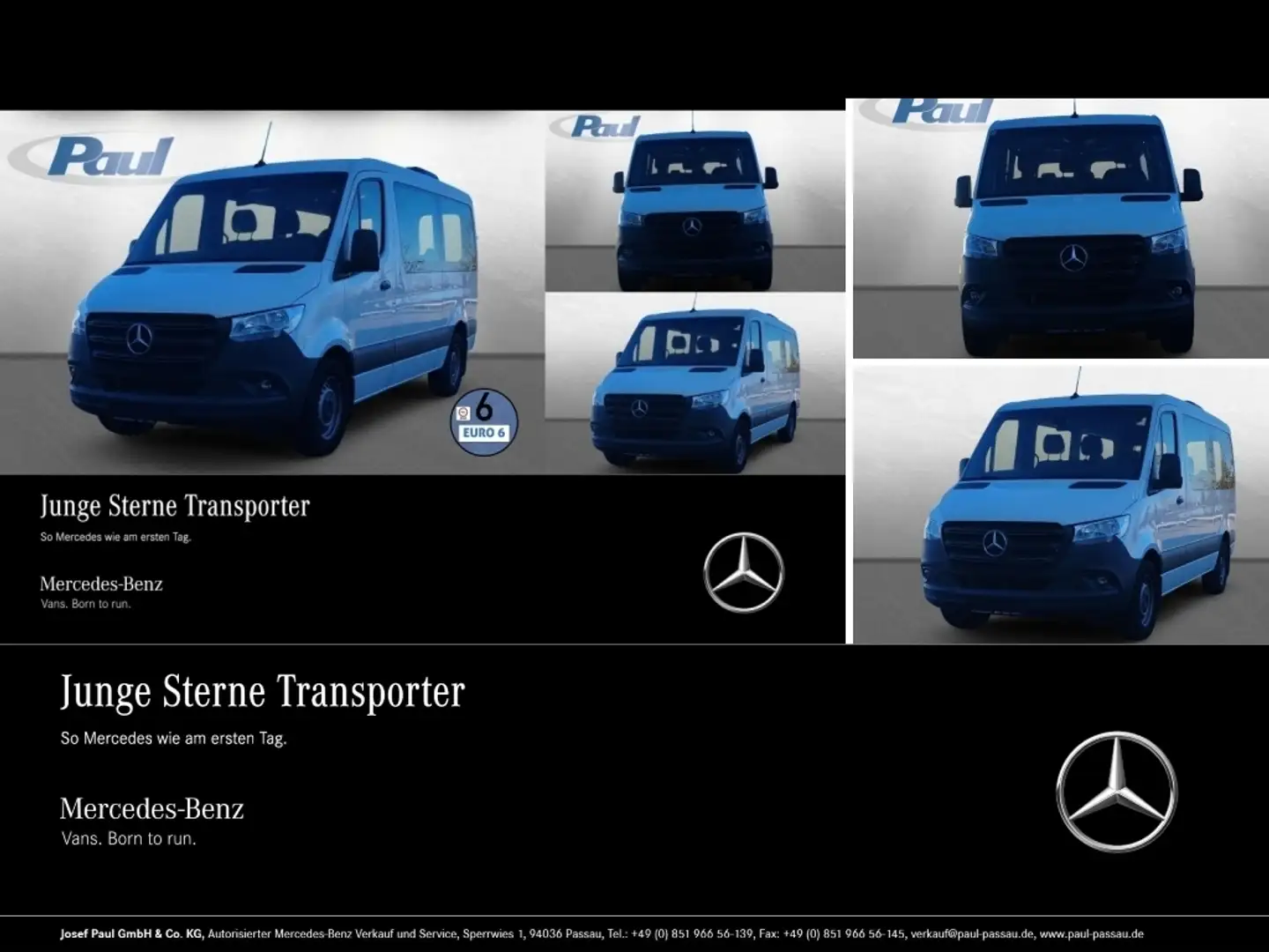 Mercedes-Benz Sprinter 215 CDI Tourer Dachkli+Sthzg+Tempomat Weiß - 1
