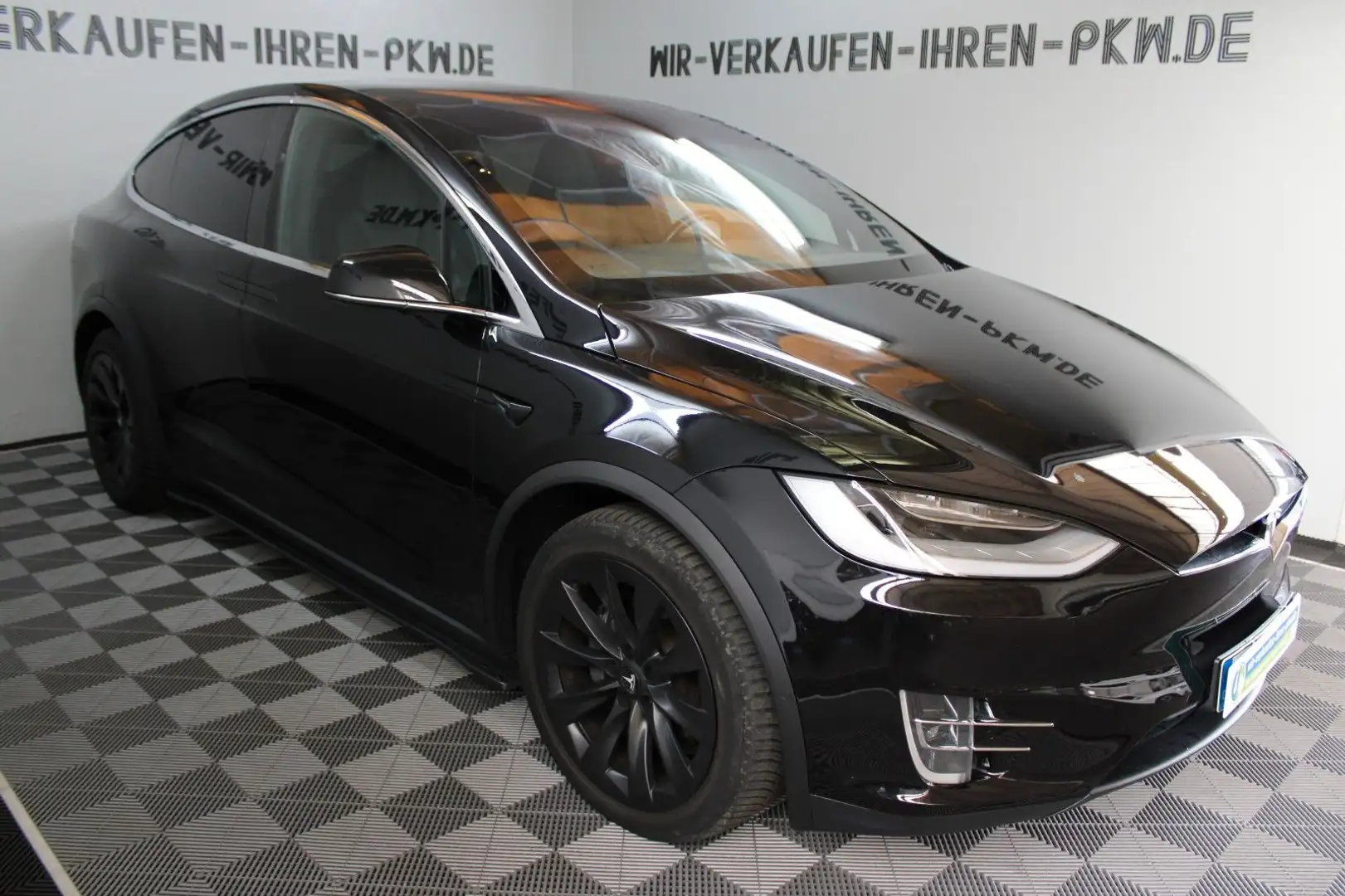 Tesla Model X Dual 100D CCS AHK Premium Paket Leder Negru - 1