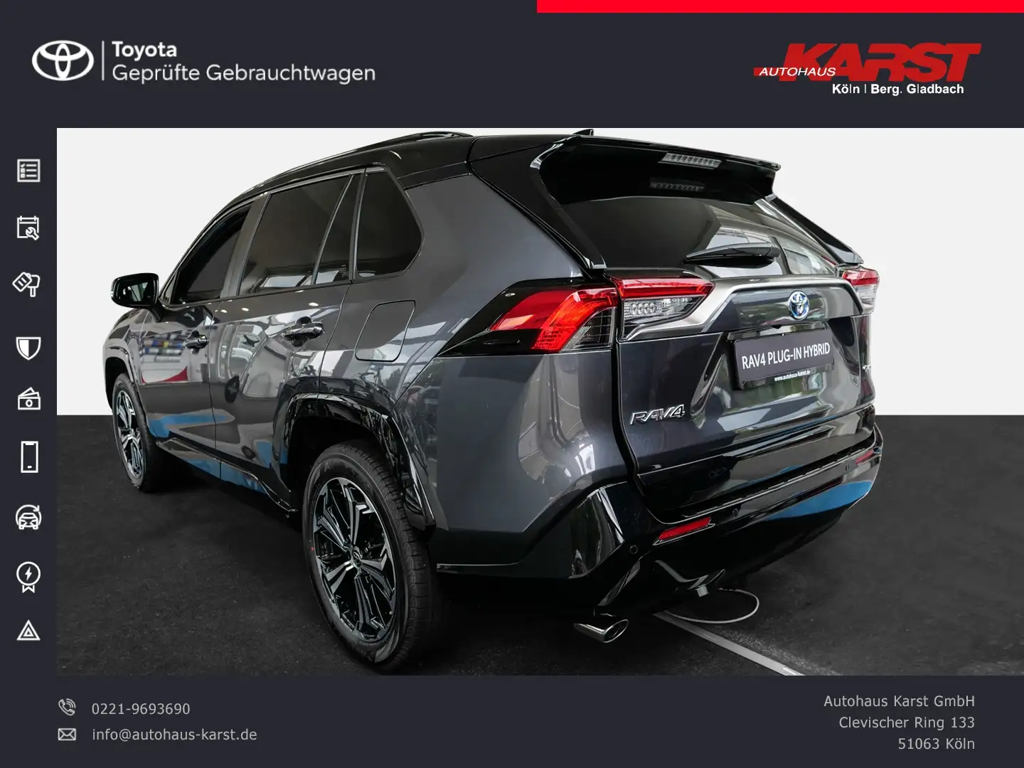 Toyota RAV 4 - 2.5 4x4 PlugIn CVT AHK, Panoschiebedach Gris - 2