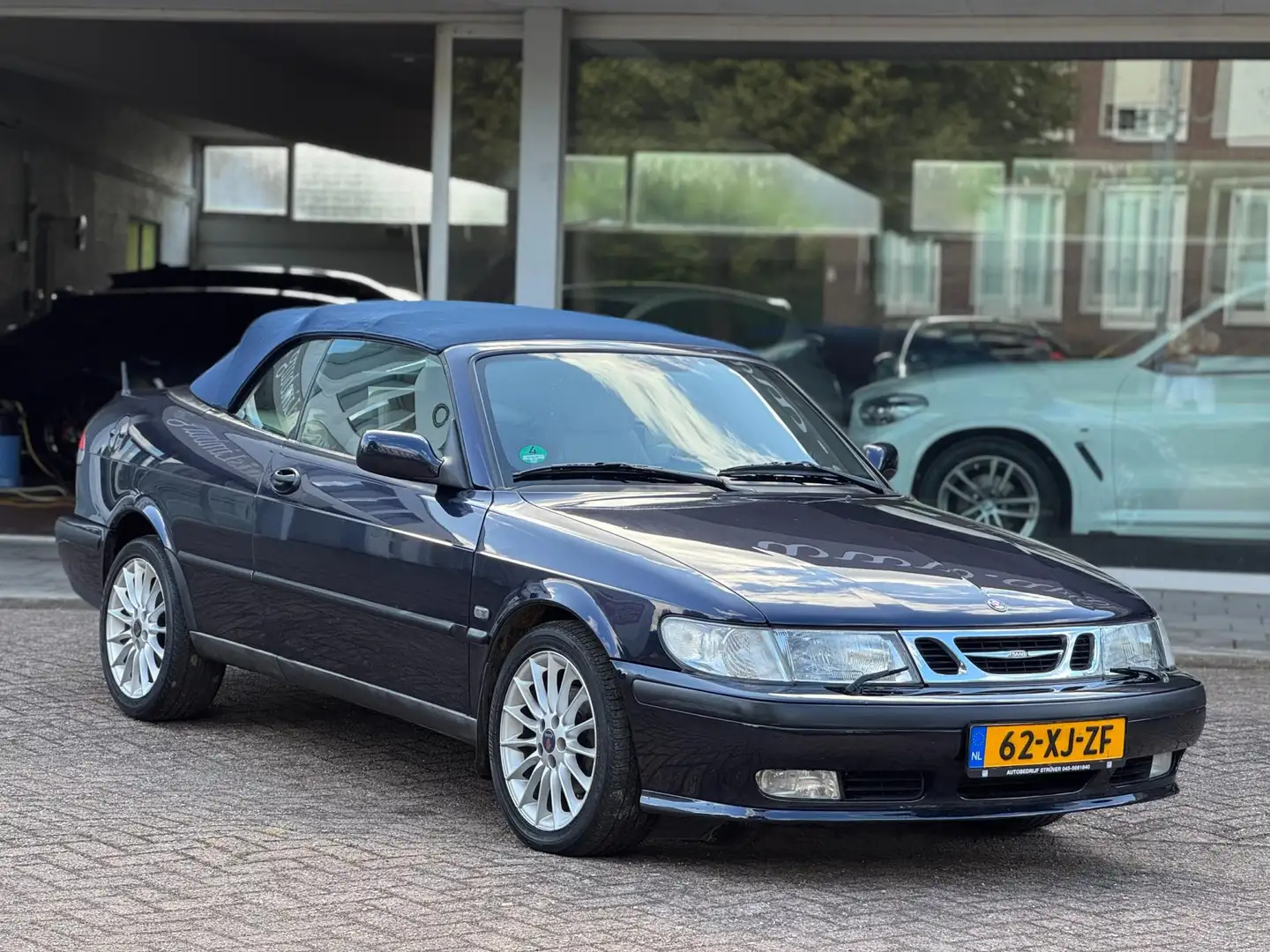 Saab 9-3 Cabrio 2.0t S|Leer|Cabriolet|Zojuist APK en beurt Blauw - 2