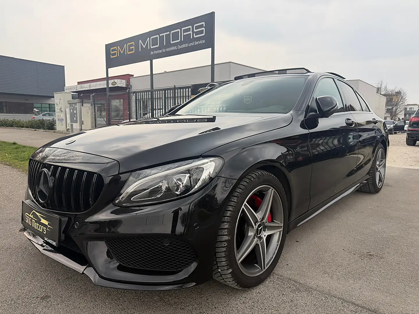 Mercedes-Benz C 220 d Avantgarde Aut. AMG C63S UMBAU/PANO/AMG FELGE... Schwarz - 1
