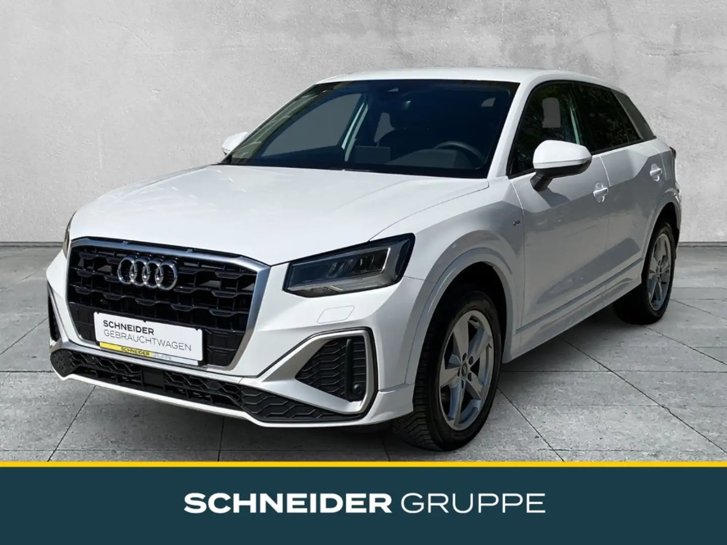 Audi Q2 30 1.0 TFSI S line LED+NAVI+SHZ+KLIMA+DAB+PDC Wit - 1