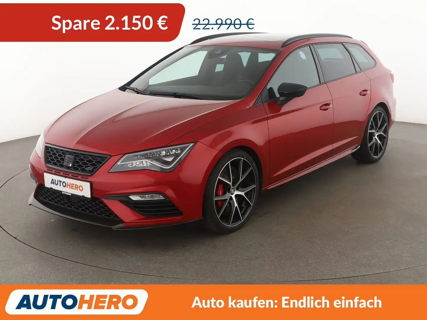 SEAT Leon 2.0 TSI Cupra 300 4Drive Aut.*NAVI*LED*ACC*CAM*PDC Rood - 1