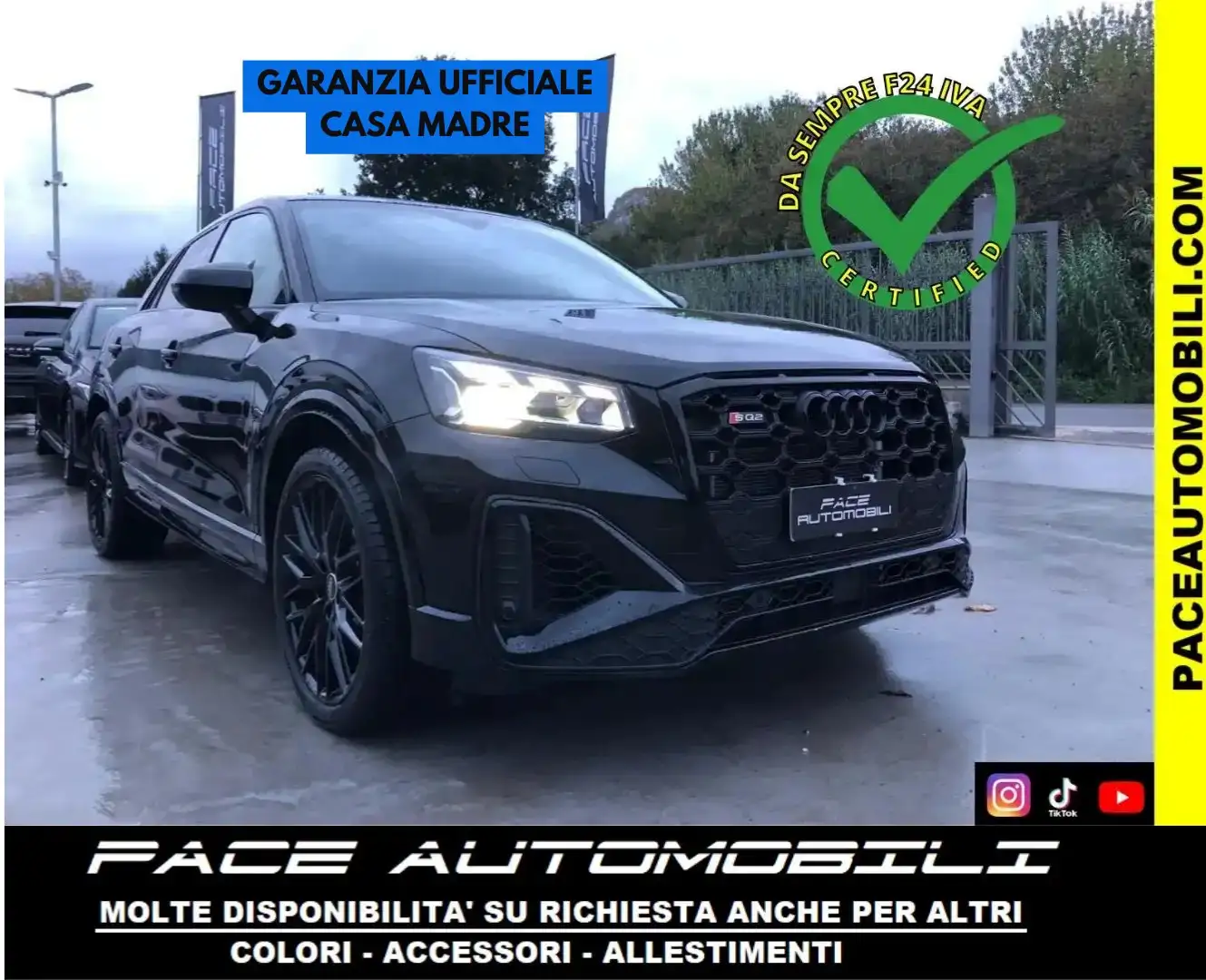 Audi SQ2 QUATTRO MATRIX LED BLACK PACK PDC NAVI ACC KAMERA Nero - 1