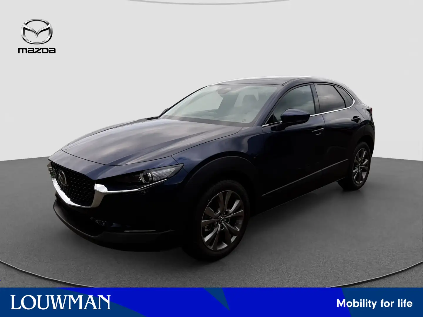 Mazda CX-30 2.0 e-SkyActiv-X M Hybrid Exclusive-line | DRIVER Bleu - 1