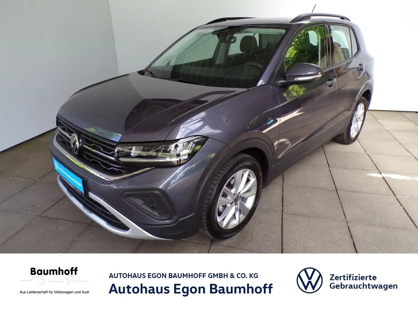 Volkswagen T-Cross T-CROSS 1.0 TSI LIFE / FACELIFT+AHK+LED'S Grau - 1