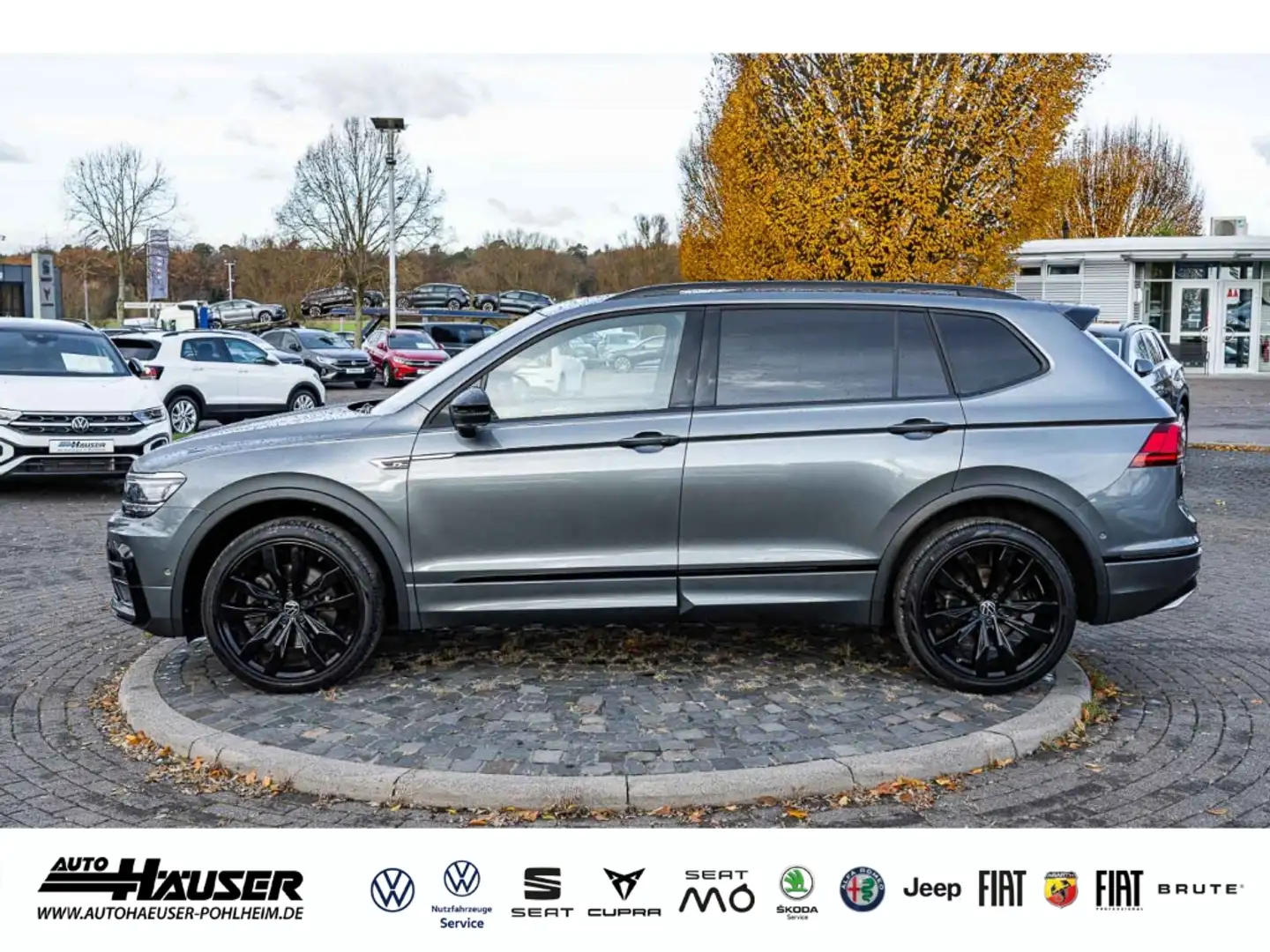 Volkswagen Tiguan Allspace R-Line 2.0 TDI DSG 4Motion 7-SITZER PANO DCC STAND Grau - 2