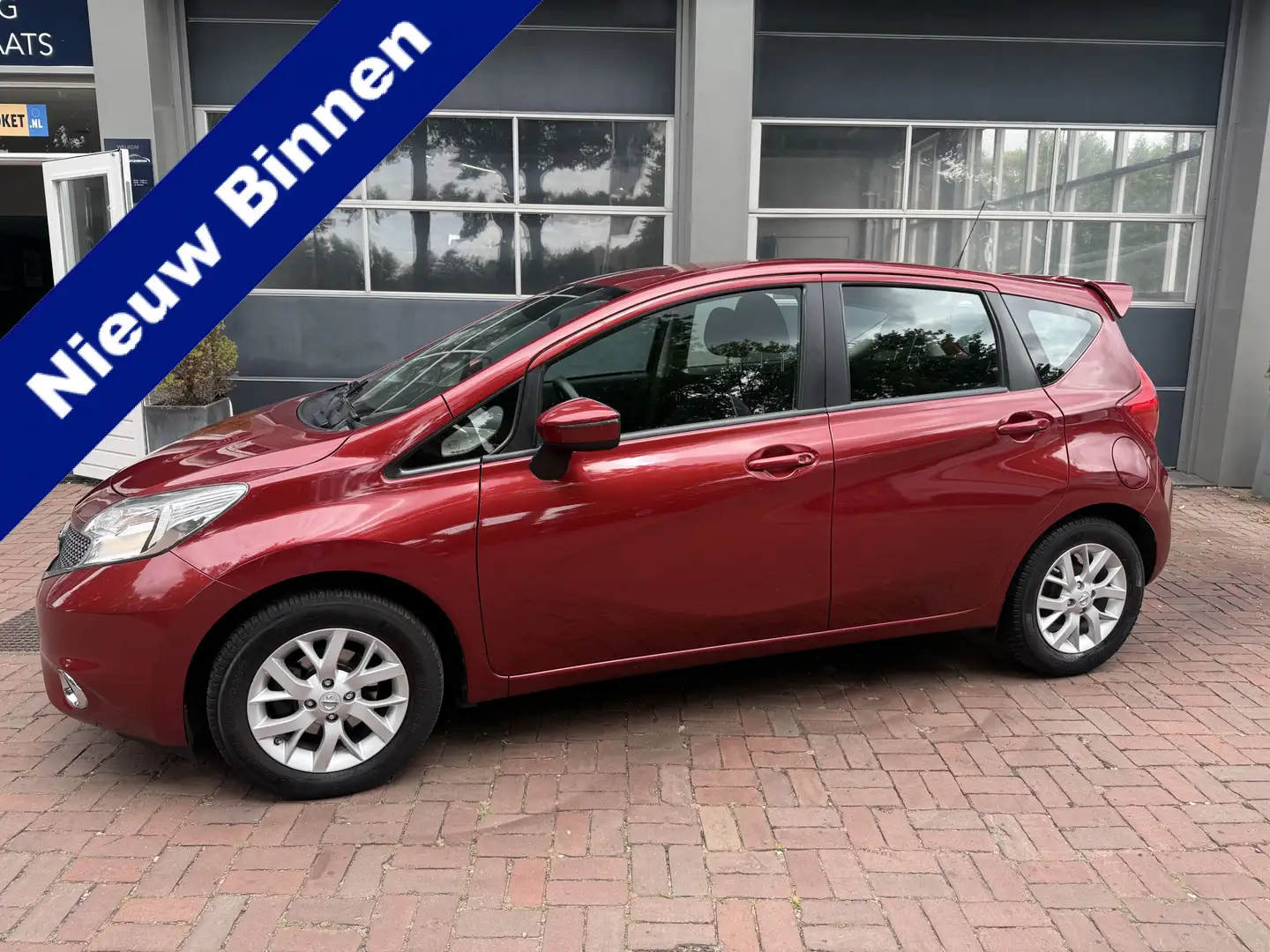Nissan Note 1.2 Connect Edition Bj 2013 Hoge Zit Navi,Clima,Tr Rood - 1
