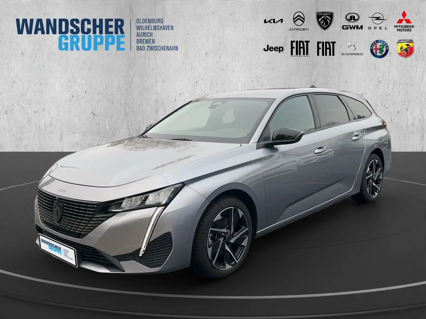 Peugeot 308 SW Allure Pack PT 130 Navi+RFK+Carplay+LM Gris - 1