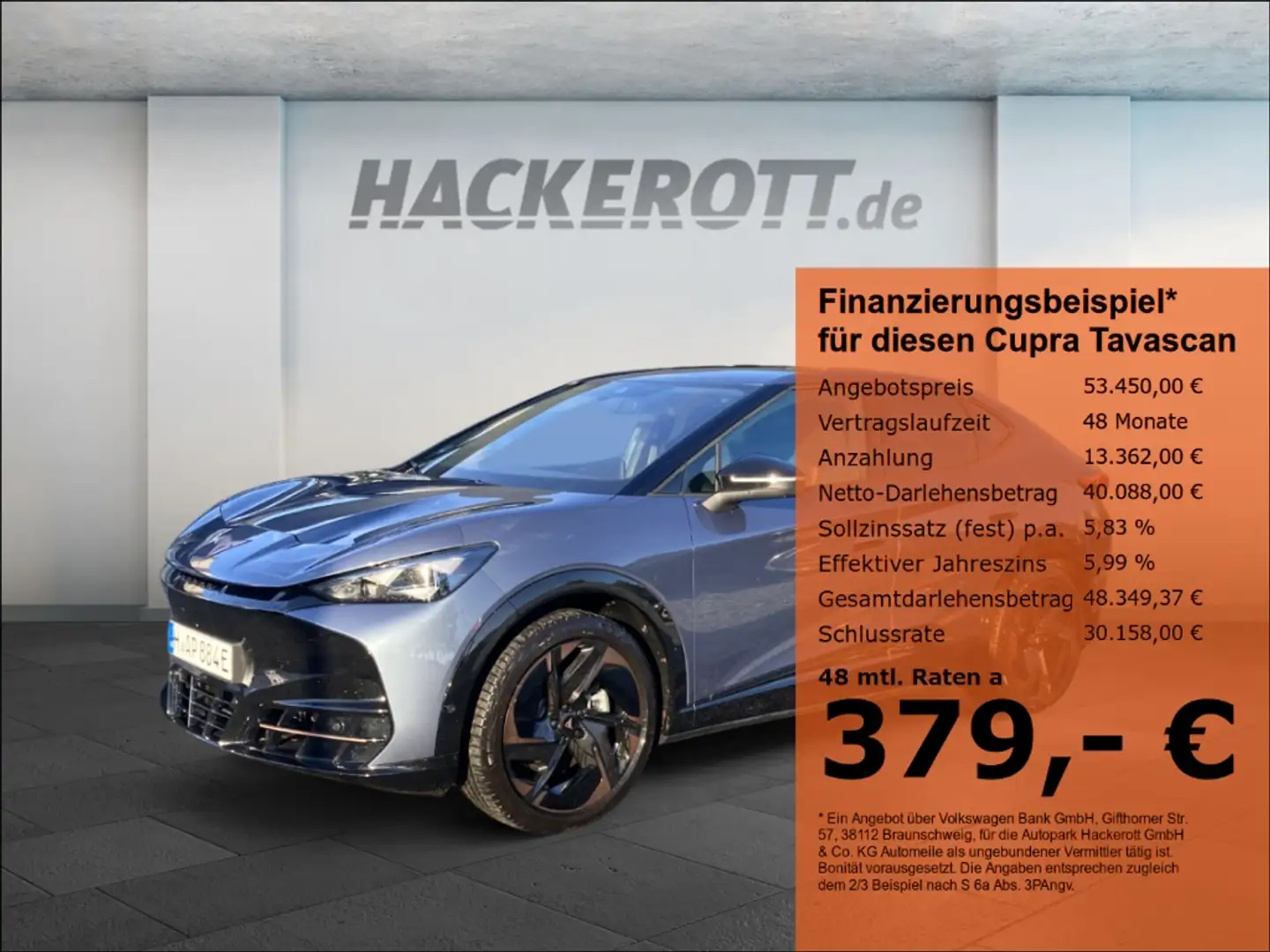CUPRA Tavascan 4Drive VZ Dual Engine CUPRA TAVASCAN Allrad ESP TR Blau - 1