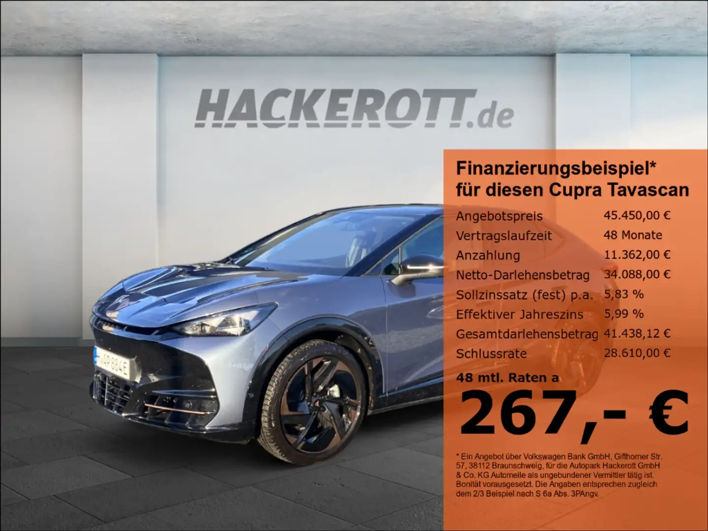 CUPRA Tavascan 4Drive VZ Dual Engine Allrad ESP TRC Blau - 1
