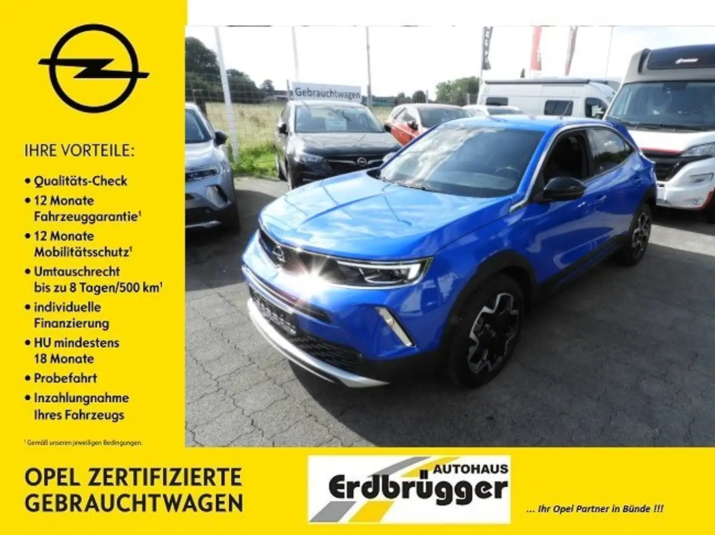 Opel Mokka e Ultimate Navi Rückfahrkamera Sitz u. Lenkradh Azul - 1