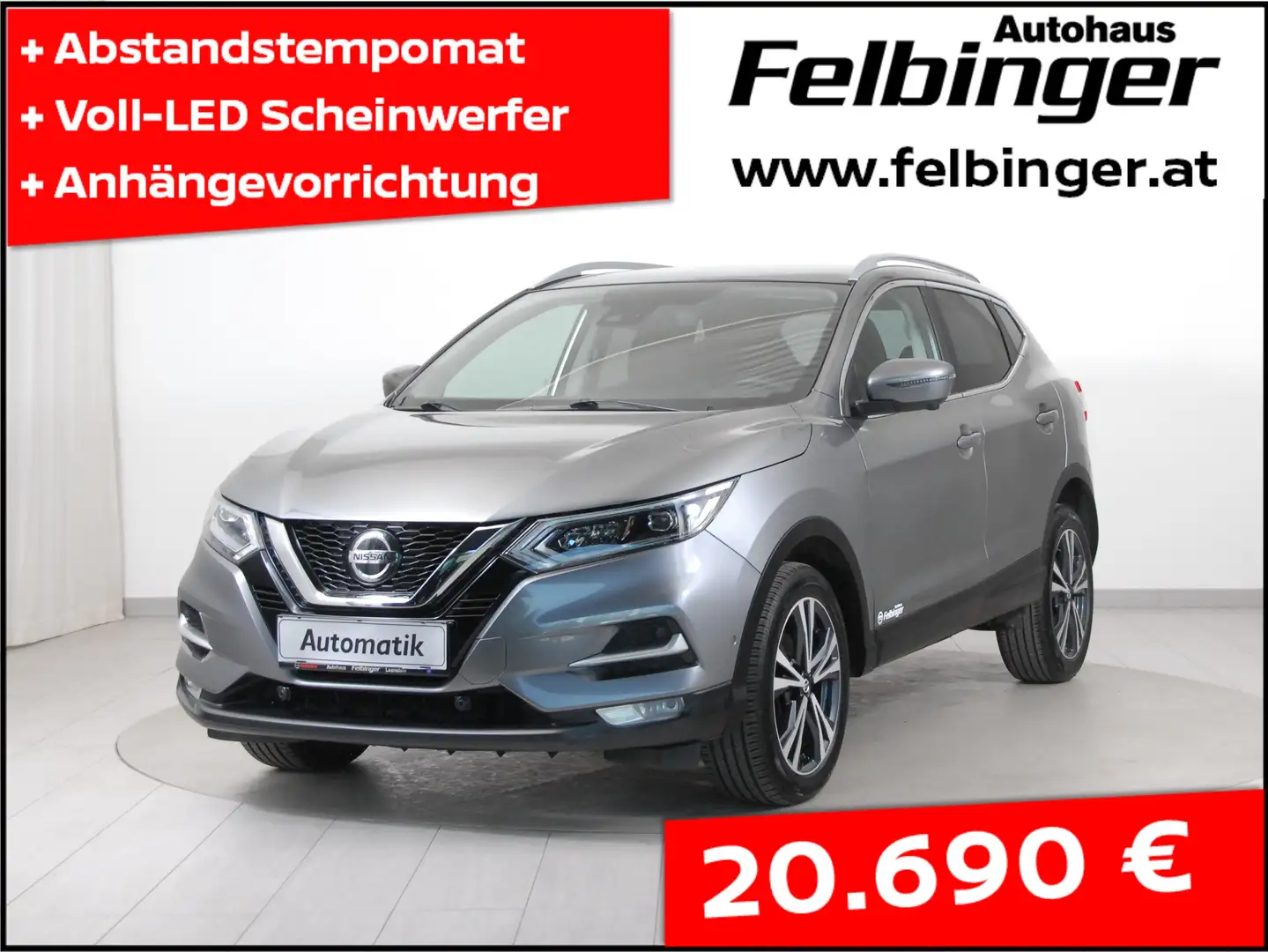 Nissan Qashqai N-Connecta 1.5 dCi Autom *Voll-LED, Safety Shield* Gri - 1