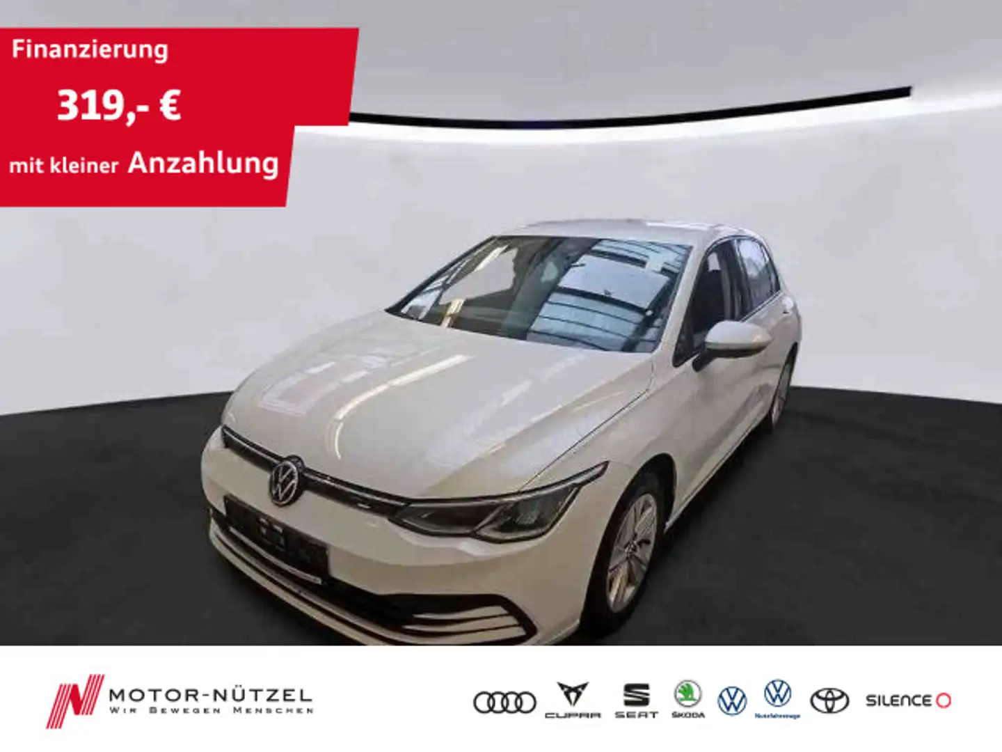 Volkswagen Golf VIII 1.5 TSI LIFE LED+ACC+AHK+NAVI+SHZ+RFK Blanc - 1