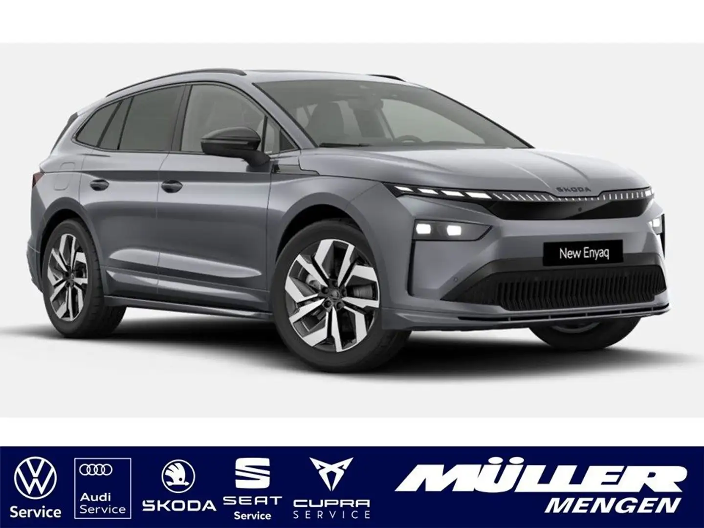 Skoda Enyaq 85x Sportline NEUES MODELL Maxx|Pano|AHK Grau - 1