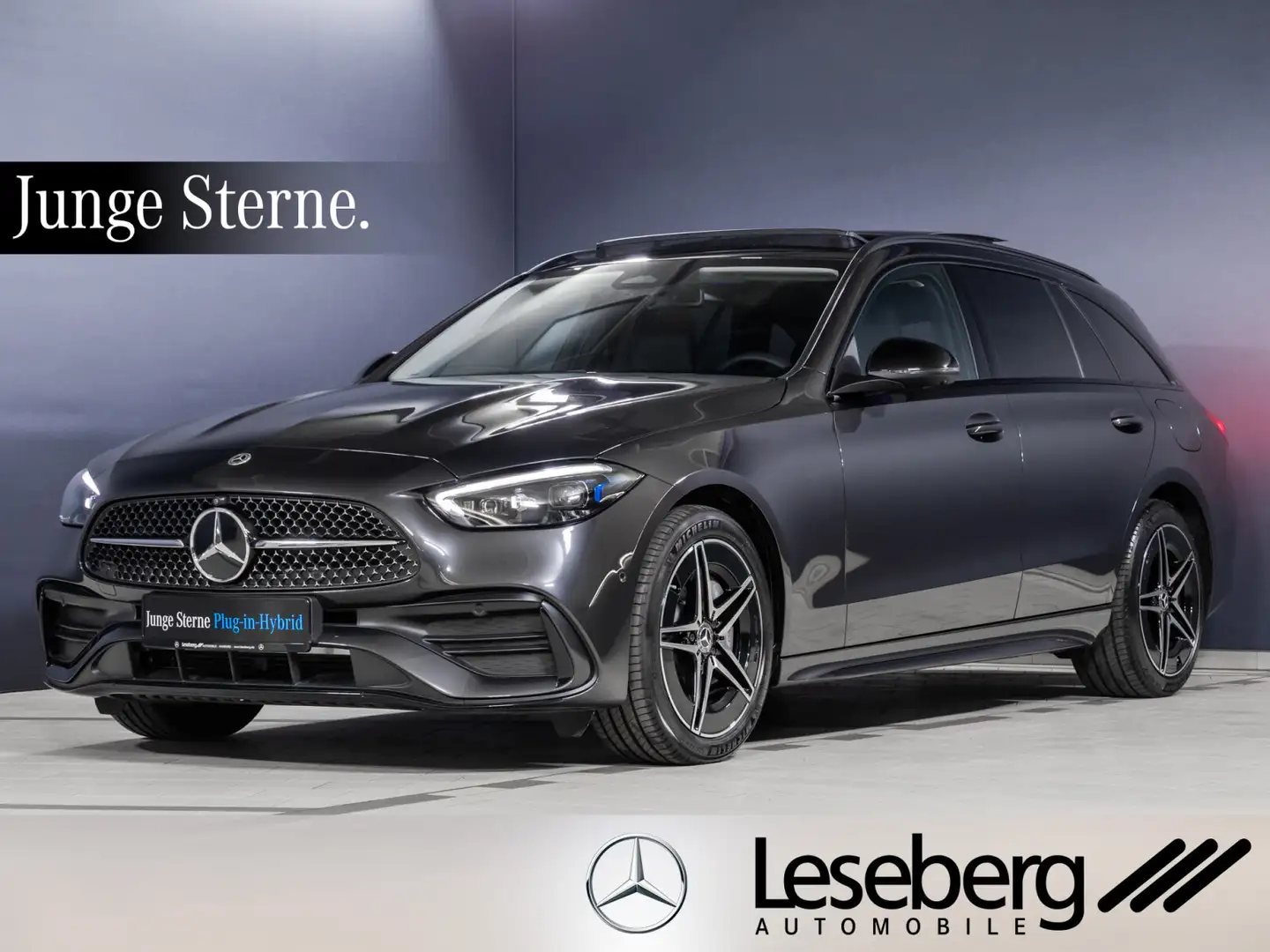 Mercedes-Benz C 300 C 300de T 4M AMG DIG.LIGHT/Pano/Distro./AHK/360° Gris - 1