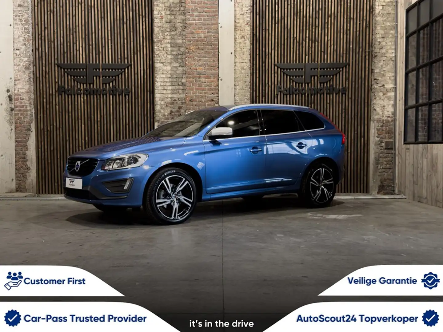 Volvo XC60 AUT*R-DESIGN*ZETELVERW.*BURSTING-BLUE*XENON* Blue - 1