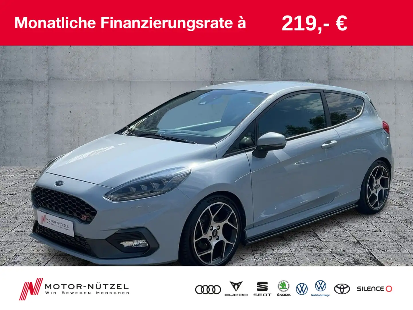 Ford Fiesta ST LED+NAV+SHZ+PDC+MFL+MAL+B&O+17“+1.HAND Plateado - 1