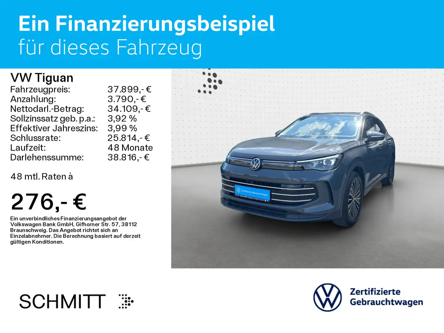 Volkswagen Tiguan 2.0 TDI DSG ELEGANCE*IQ.LIGHT*AHK*KAMERA* Gris - 2
