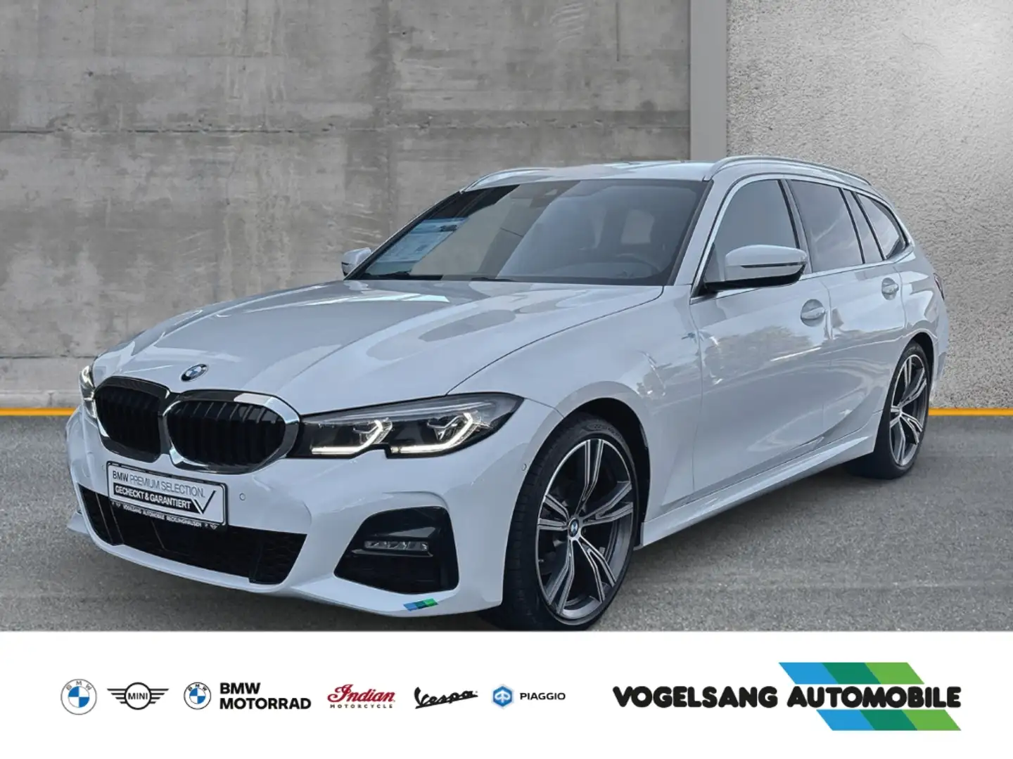 BMW 320 d xDrive Touring M Sport Park-Assistent Alb - 1