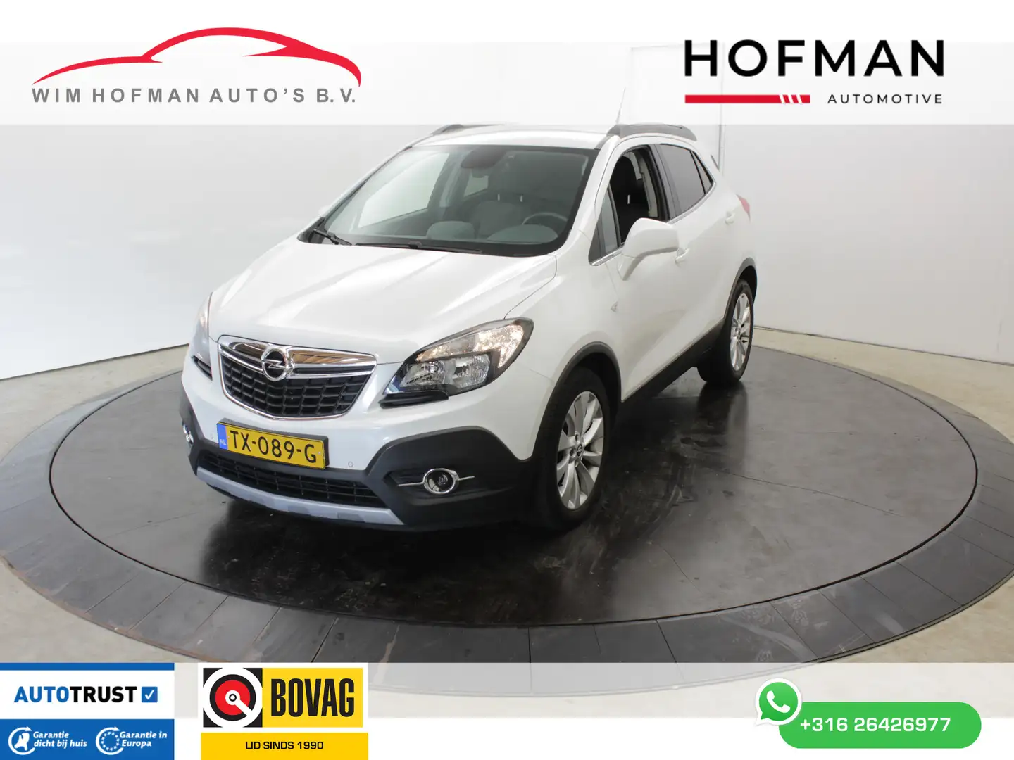 Opel Mokka 1.4 Turbo Cosmo Apk tot 03-2027 Vol Leder Camera P Weiß - 1
