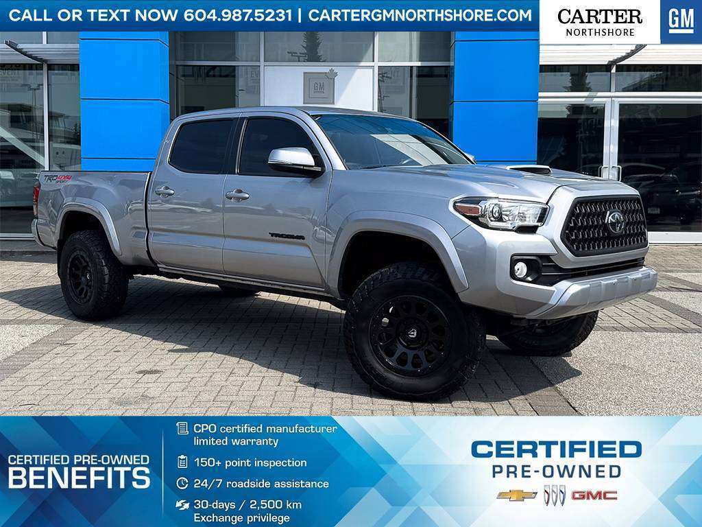Silver 2018 Toyota Tacoma Pickup Truck Four-Wheel Drive 6-Speed Automatic