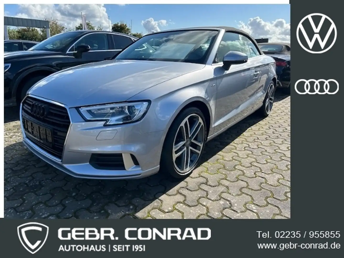 Audi A3 Cabriolet TSI "S line", NP: 50.000 € Plateado - 1