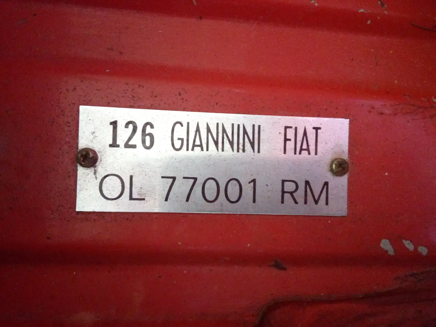 Fiat 126 giannini gp 650cc Червоний - 1