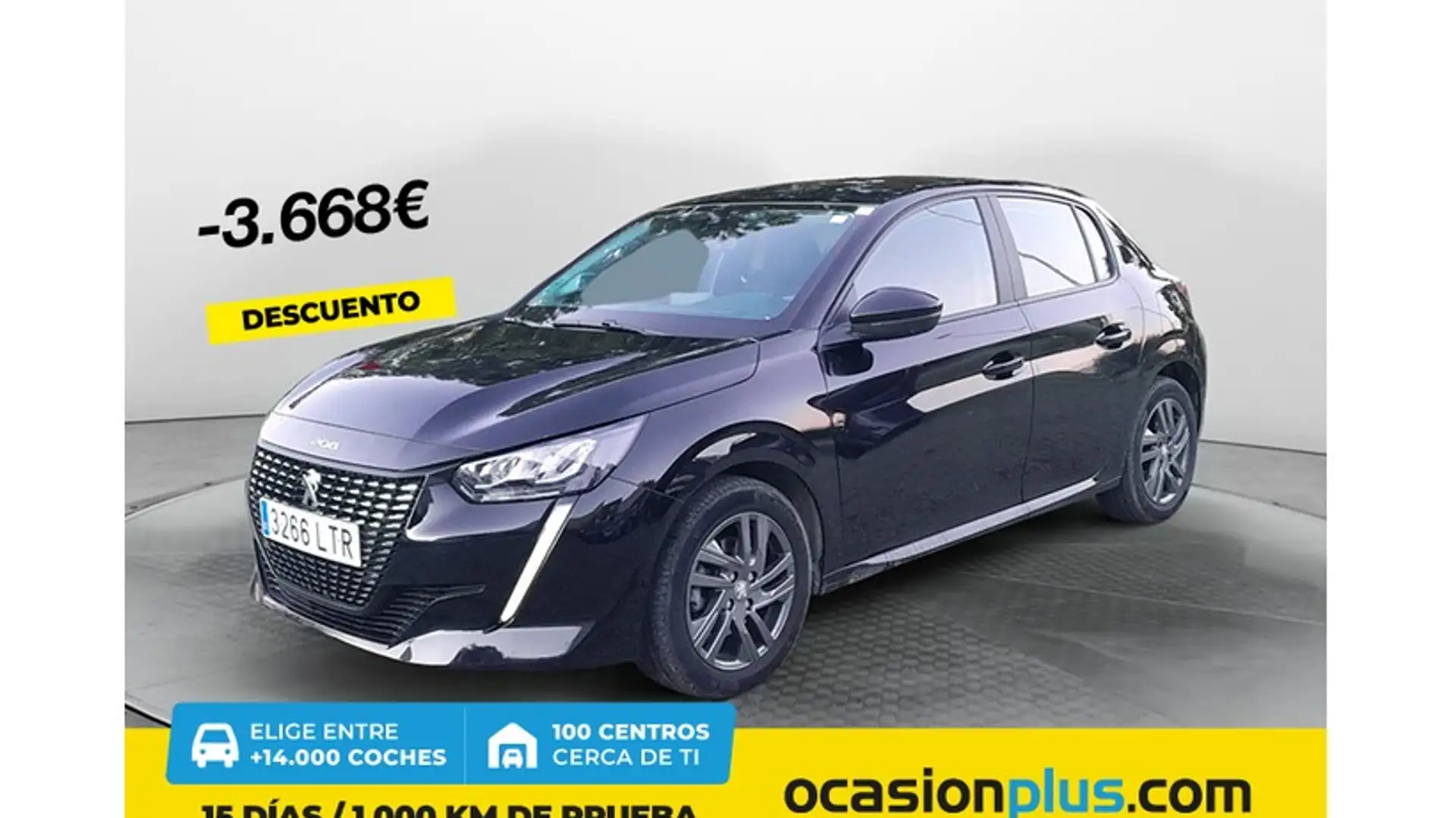 Peugeot 208 1.2 Puretech S&S Active Pack EAT8 100 Noir - 1