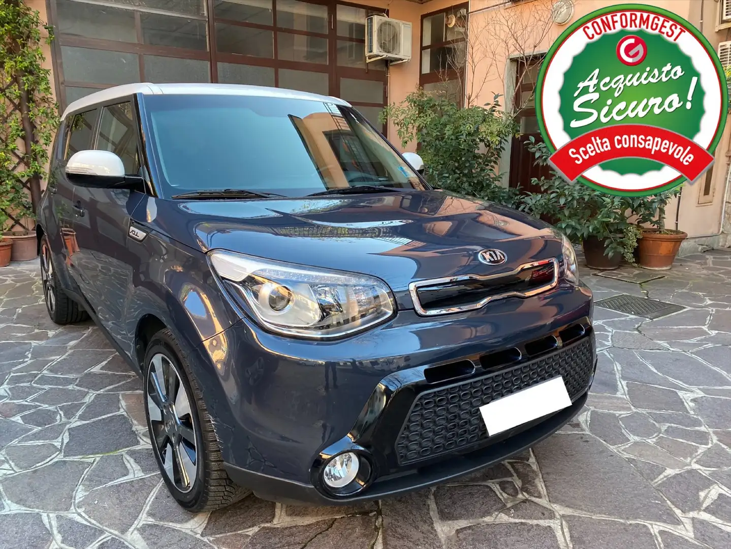 Kia Soul 1.6 crdi 16v Your 128cv UNICA PROPRIETARIA Modrá - 1