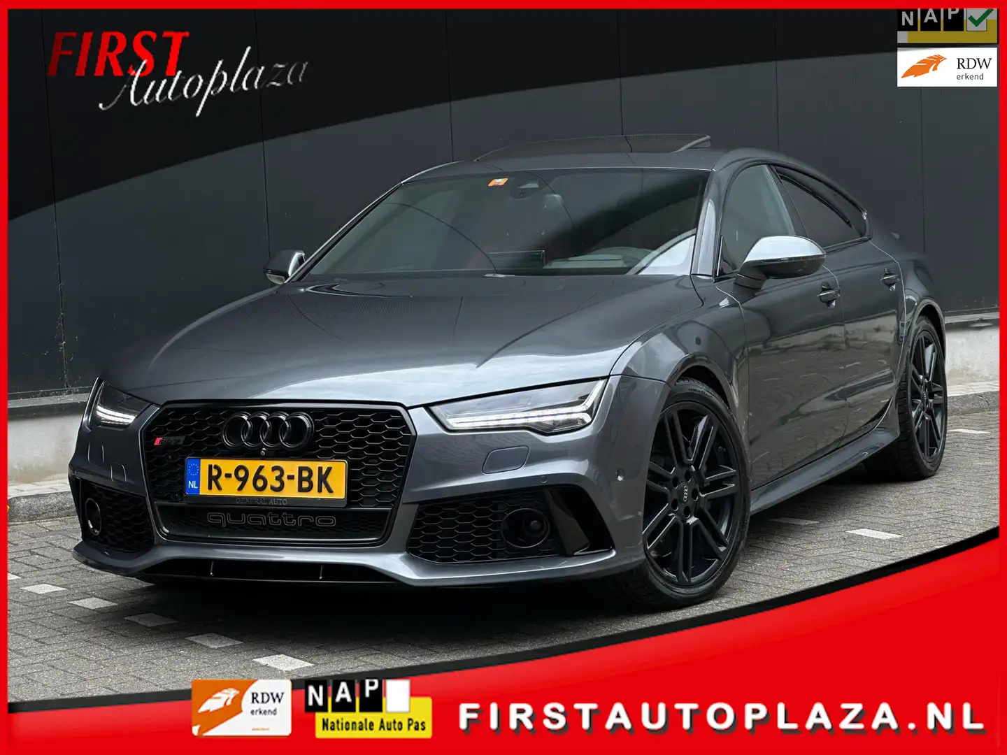 Audi RS7 Sportback 4.0 TFSI Quattro Pro Line Plus SOFTCLOSE Grijs - 1