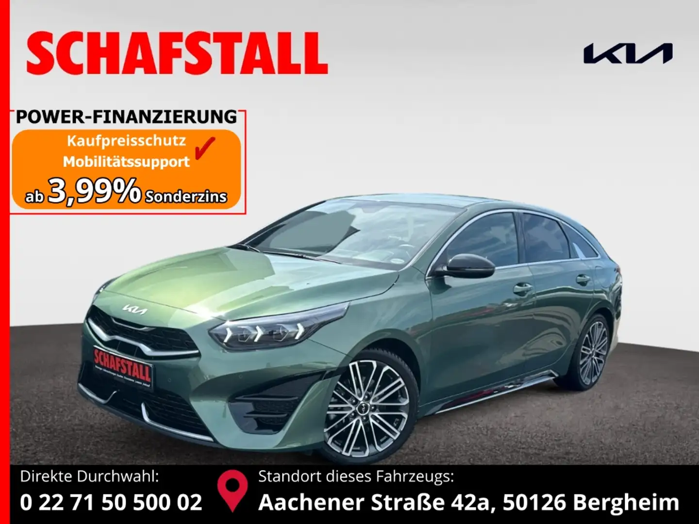Kia ProCeed / pro_cee'd 1.5 T-GDI DCT GT-Line Technik-Paket 18-Zoll Grün - 1